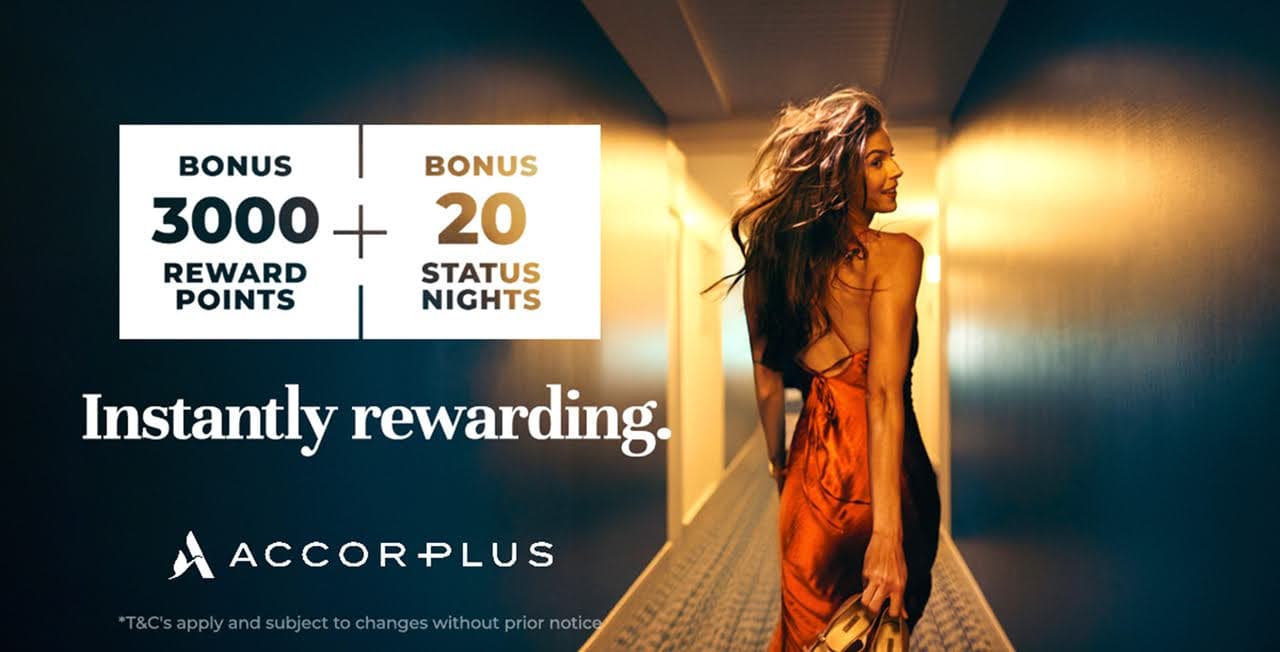 สมัคร Accor Plus รับเพิ่ม 3,000 คะแนน ระหว่าง 16 มิถุนายน - 2 กรกฎาคม 2025