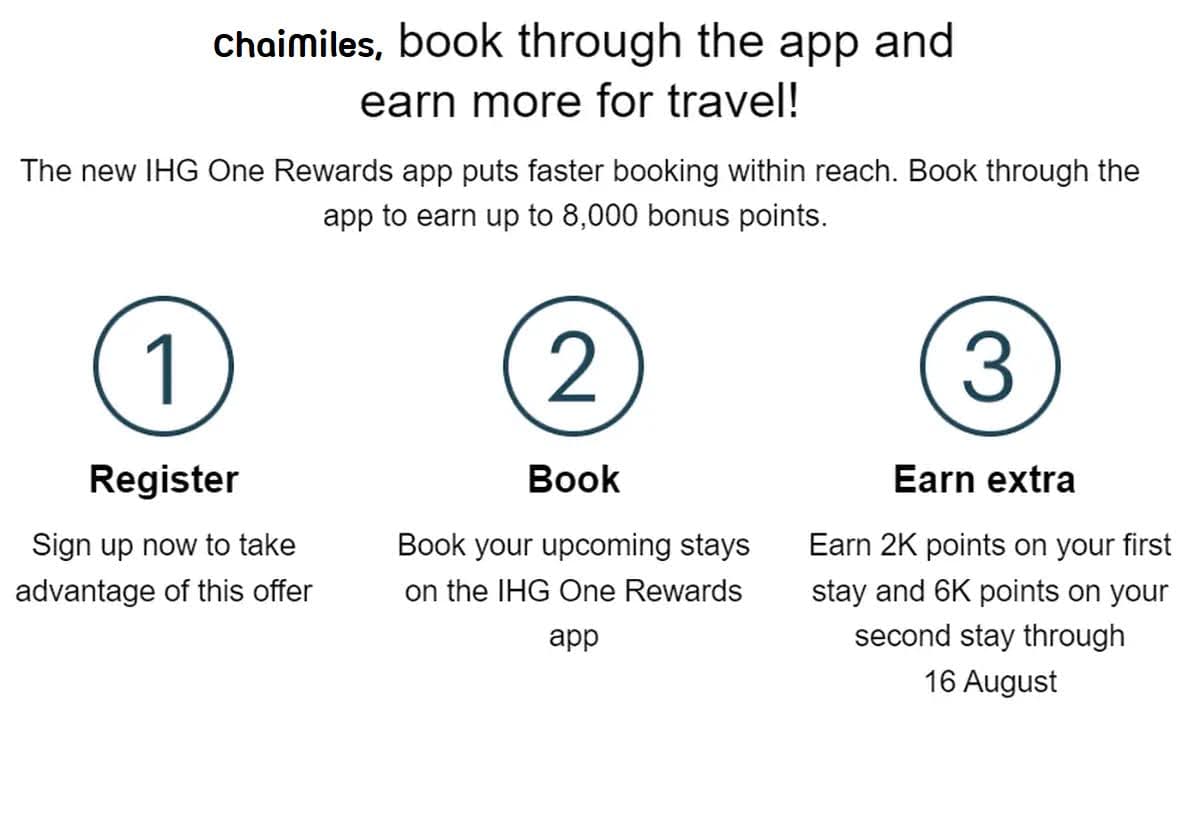 IHG One Rewards รับโบนัส 8,000 Points เข้าพัก 2 Stays ระหว่าง 16 June – 16 August 2022