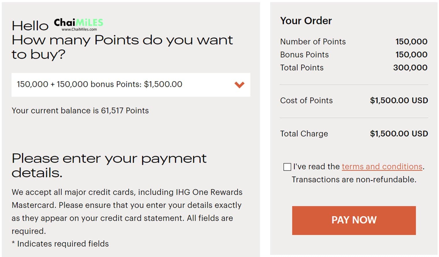IHG One Rewards ซื้อคะแนน รับโบนัสเพิ่ม 100% (ภายใน 21 มีนาคม 2023)