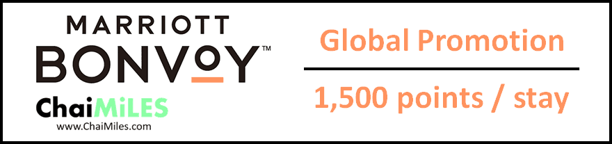 [Marriott Promotion] Earn 1,500 bonus points on each stay and more