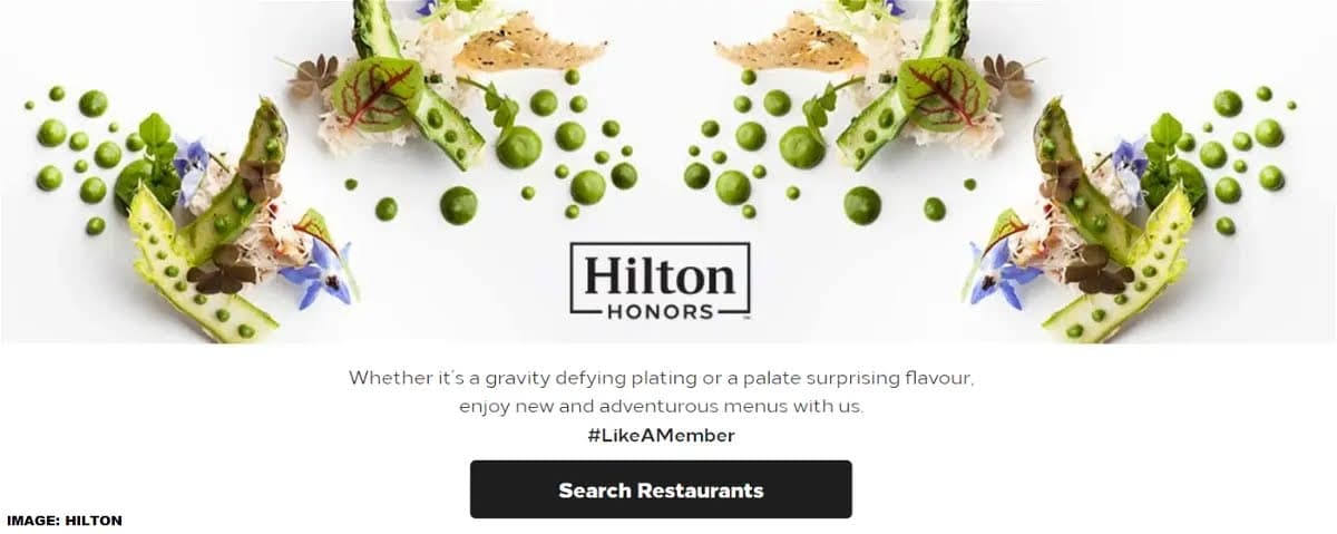 Hilton Honors ส่วนลดอาหารและเครื่องดื่ม สูงสุด 25% ใน Asia-Pacific ใช้ได้ถึง 30 June 2023 จีน ฮ่องกง มาเก๊า ไต้หวัน ใช้ได้ถึง 31 December 2023