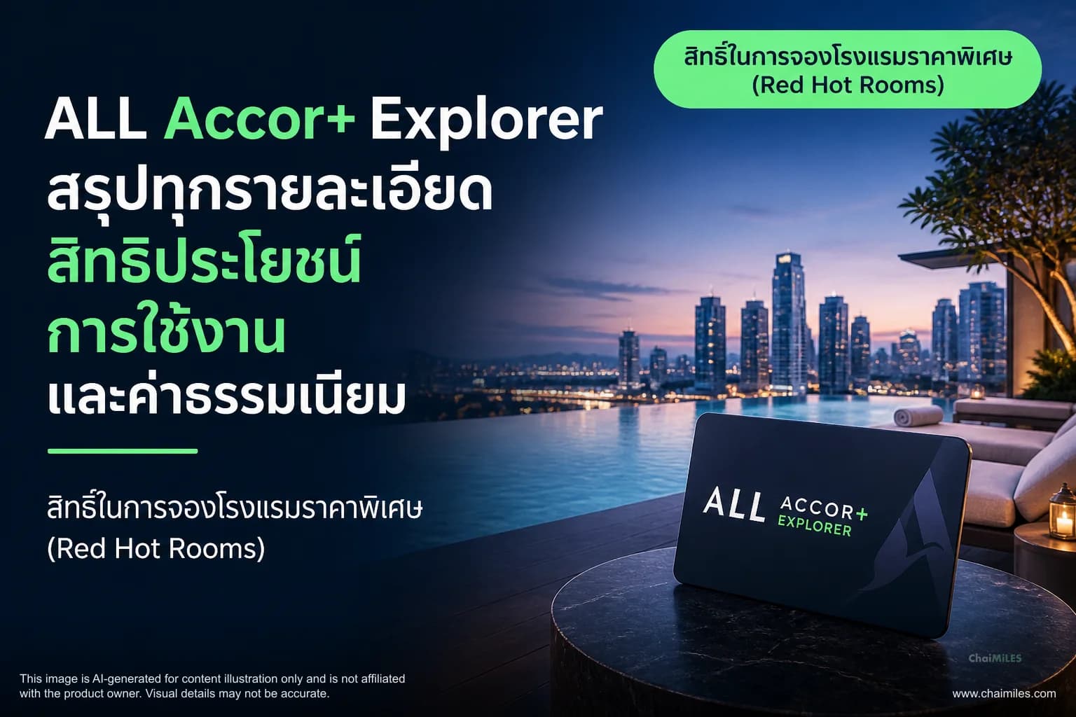 ALL Accor+ Explorer สรุปทุกรายละเอียด สิทธิประโยชน์ การใช้งาน และค่าธรรมเนียม