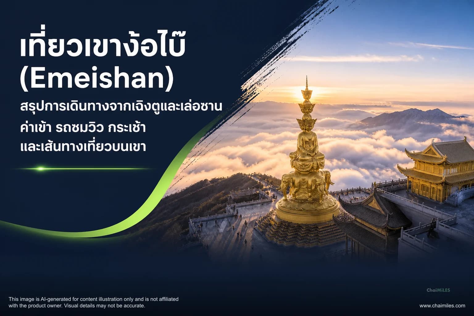 เที่ยวเขาง้อไบ๊ (Emeishan) สรุปการเดินทางจากเฉิงตูและเล่อซาน ค่าเข้า รถชมวิว กระเช้า และเส้นทางเที่ยวบนเขา