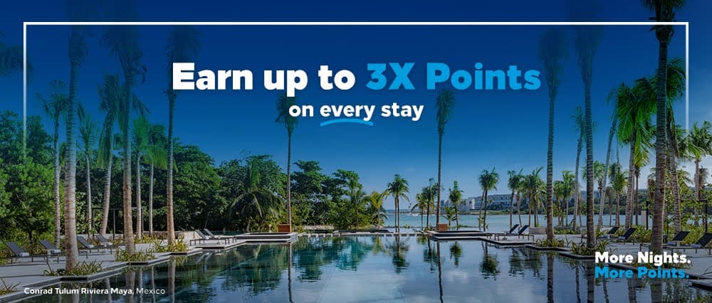 Hilton Promotion - 2022 More Nights, More Points valid through September 5