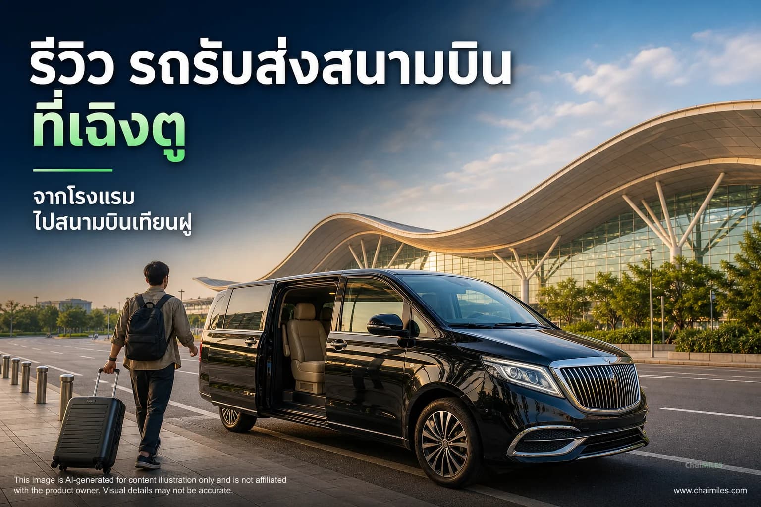 รีวิว รถรับส่งสนามบิน Trip.com ที่เฉิงตู จากโรงแรมไปสนามบินเทียนฝู อัปเกรดรถฟรีและได้ส่วนลดด้วยสถานะ Diamond